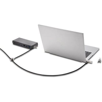 Kensington Slim NanoSaver 2.0 candado dual con cable de acero 1.8 m y sistema 5 mm