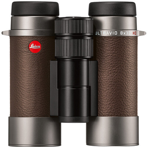Leica 8x32 Ultravid HD-Plus Prismáticos con Cobertura Cuero y Visión 62°