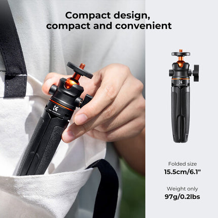 K&F Concept Trípode de Escritorio con Bluetooth 34 cm Carga 2 kg