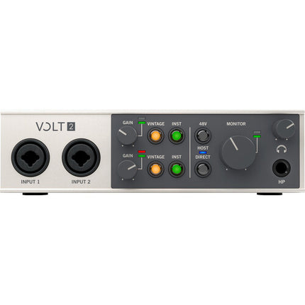 Universal Audio Volt 2 Interfaz de Audio USB-C con 2 Preamplificadores Vintage y Kit Estudio Completo