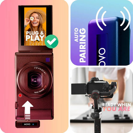 Movo Photo Mini DUO Sistema de Micrófono Inalámbrico 2 Personas 164 Pies 10 Horas Batería