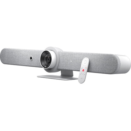 Logitech Rally Bar Barra de Video Todo en Uno Blanco 4K 6 Micrófonos