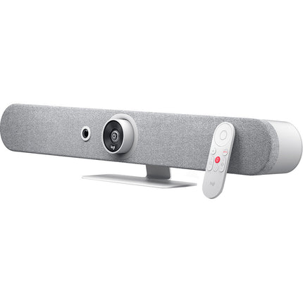 Logitech Rally Bar Mini Barra de Video Todo en Uno Blanco 4K 6 Micrófonos