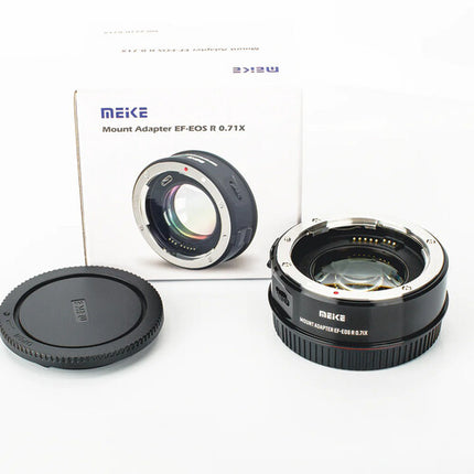 Meike 0.71x Speedbooster Adaptador para Lente EF a Canon RF Montura 0.71x Reducción de Distancia Focal Aumento 1 Stop Apertura