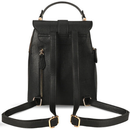 Rofozzi Layla Mochila para Tablet Negra Compatible 11 Pulgadas Cuero Vegano Resistente al Agua