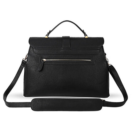 Rofozzi Dawn Bolsa para Laptop 13 Pulgadas Negra con Correa Acolchada Resistente al Agua