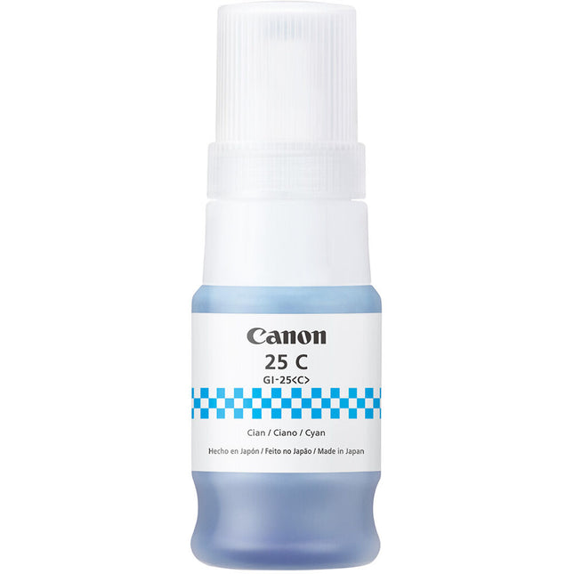 Canon GI-25 Botella de Tinta Cian 37mL Sistema de 4 Colores Pigmentada