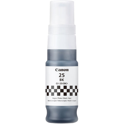 Canon GI-25 Botella de Tinta Negra 67mL Sistema de 4 Colores