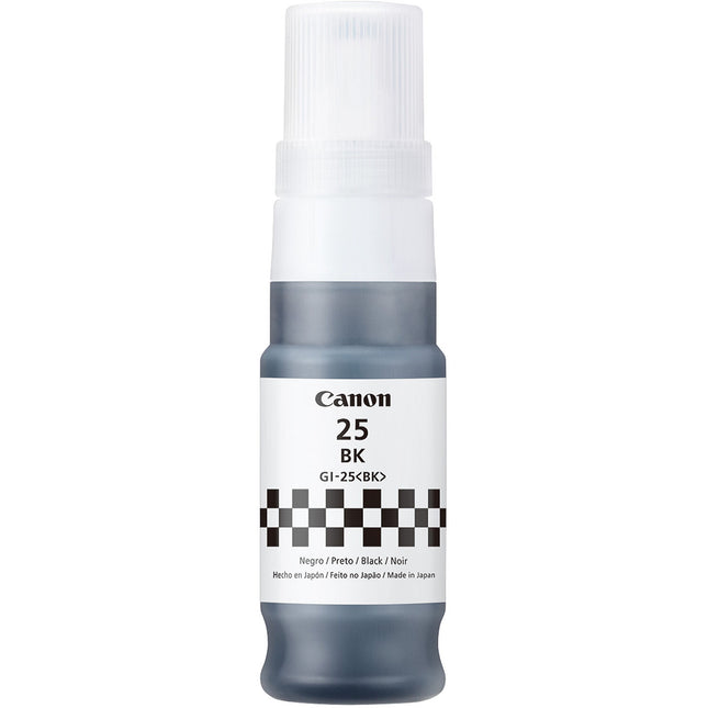 Canon GI-25 Botella de Tinta Negra 67mL Sistema de 4 Colores
