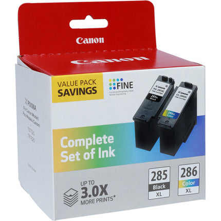 Canon PG-285 XL CL-286 XL Pack de Tinta para Impresoras PIXMA 12.7mL Negro 17.6mL Color
