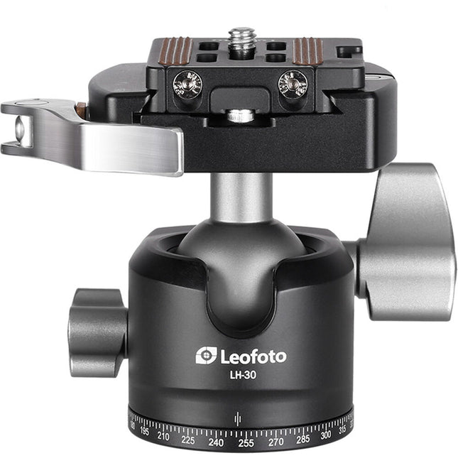 Leofoto LH-30LR Cabezal esférico perfil bajo con capacidad 33.1 lb y altura 2.9"