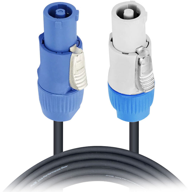 ProX cable de alimentación powerCON tipo macho gris a azul 14 AWG 0.9 m IP65