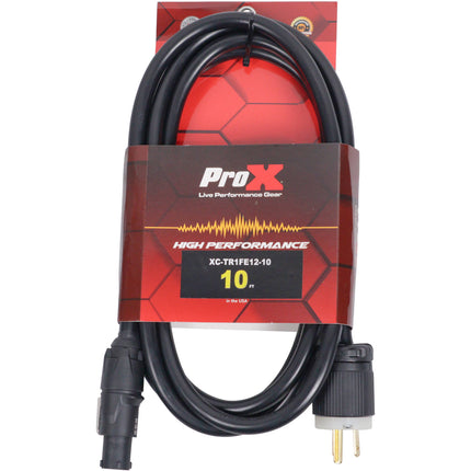 ProX 12AWG Cable 120 VAC NEMA 5-15P a powerCON Tipo Hembra 3 m IP65