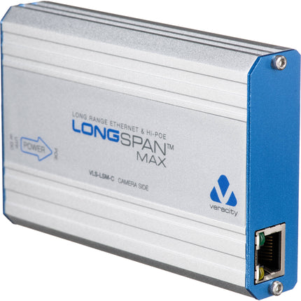 Veracity LONGSPAN Max Extensor Hi-PoE para Cámara 2690 pies 90W