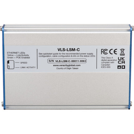 Veracity LONGSPAN Max Extensor Hi-PoE para Cámara 2690 pies 90W