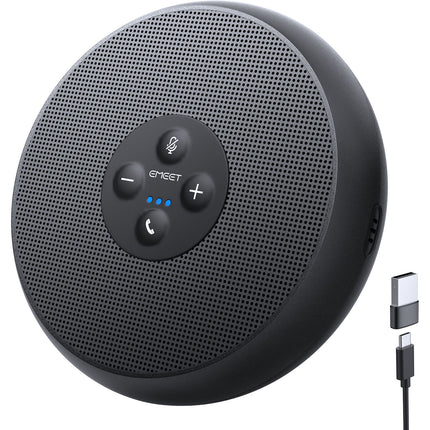 EMEET M1A Altavoz USB para Conferencias con Micrófonos Omnidireccionales y Cable USB-C