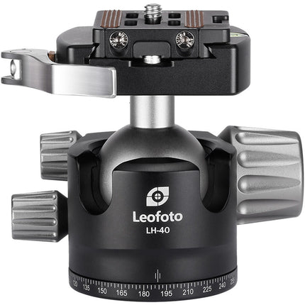 Leofoto LH-40LR Cabeza de Bola Perfil Bajo con Capacidad 44.1 lb y Base 2.2"