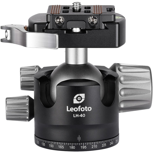 Leofoto LH-40LR Cabeza de Bola Perfil Bajo con Capacidad 44.1 lb y Base 2.2"