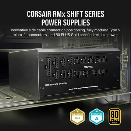 CORSAIR RM1200x SHIFT Fuente de Poder Modular 1200W 80 PLUS Gold