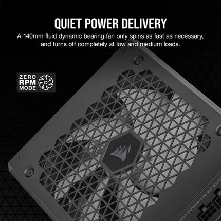 CORSAIR HX1000i Fuente de Poder ATX Modular 1000W 80 Plus Platinum Ventilador 140mm
