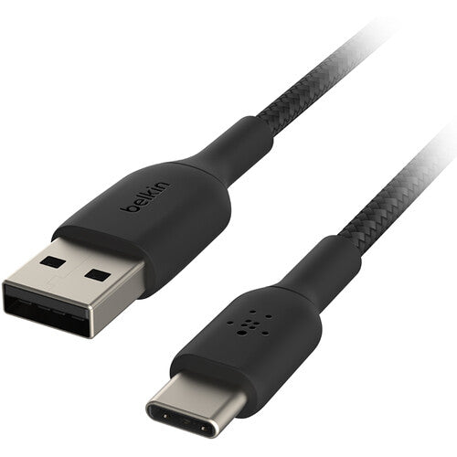 Belkin BoostCharge Cable USB-C a USB-A Trenzado 2.0 6.6 pies Negro