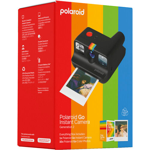 Polaroid Go Generation 2 Cámara Instantánea Ultracompacta con 16 Películas