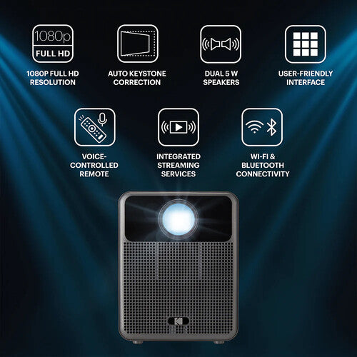 Kodak FLIK HD10 Proyector Full HD 200 Lúmenes Android TV 1920x1080