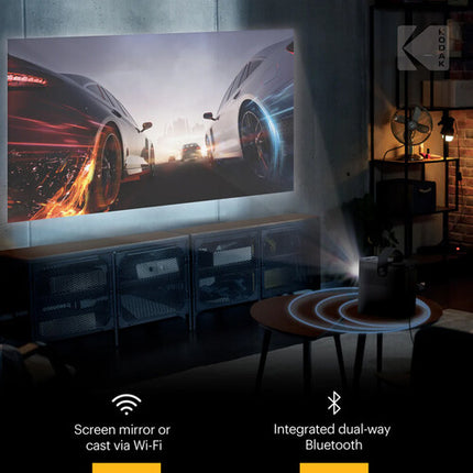 Kodak FLIK HD9 Proyector Smart Full HD 200 lúmenes Control remoto