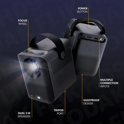 Kodak FLIK HD9 Proyector Smart Full HD 200 lúmenes Control remoto