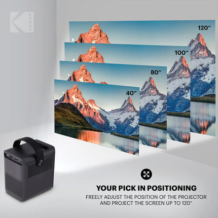 Kodak FLIK HD9 Proyector Smart Full HD 200 lúmenes Control remoto