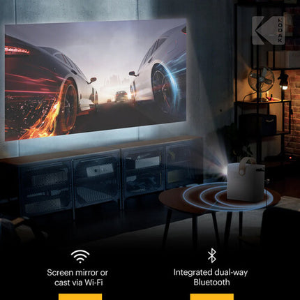 Proyector Inteligente Kodak FLIK HD9 Full HD 200 Lúmenes Pantalla 120"