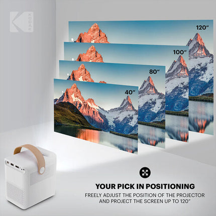Proyector Inteligente Kodak FLIK HD9 Full HD 200 Lúmenes Pantalla 120"
