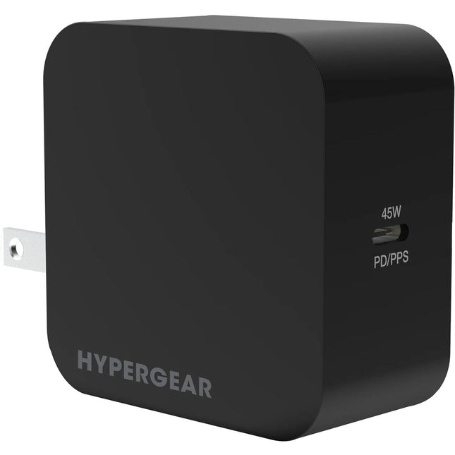 HyperGear SpeedBoost Cargador AC USB-C 45W PD PPS portátil seguro