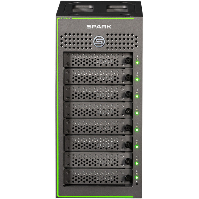 SYMPLY SymplySPARK 80TB RAID 8 Bahías Thunderbolt 3 1711MB/s Lectura Cable Incluido