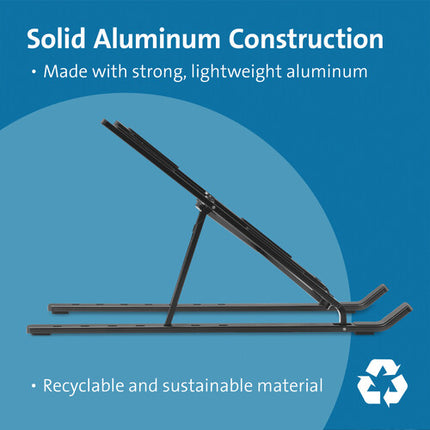 Kensington Soporte Plegable de Aluminio para Portátil 16" 7 Alturas Ajustables