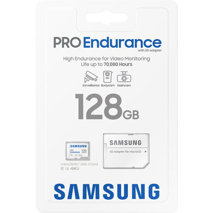 Samsung 128GB PRO Endurance microSDXC Tarjeta de Memoria UHS-I V30 Clase 10 con Adaptador SD 2-Pack