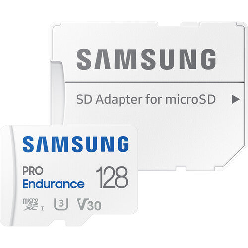 Samsung 128GB PRO Endurance microSDXC Tarjeta de Memoria UHS-I V30 Clase 10 con Adaptador SD 2-Pack