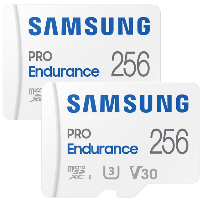 Samsung 256GB PRO Endurance tarjeta microSDXC UHS-I Clase 10 2 Pack