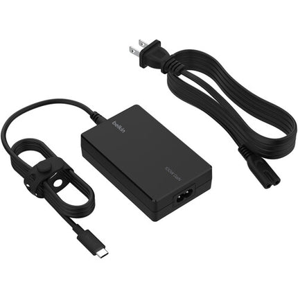 Belkin Connect Adaptador de corriente USB-C 100W GaN con cable de 8 pies y sistema de seguridad