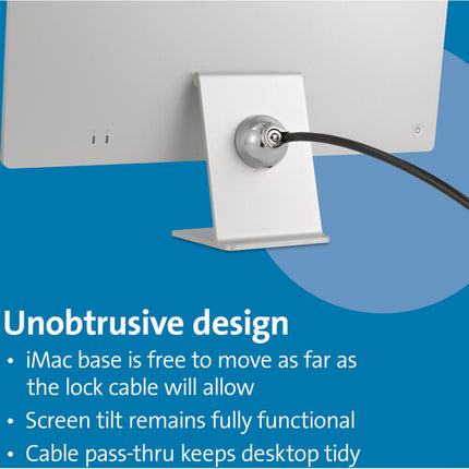 Kensington SafeDome Candado de Cable para Apple iMac 24" Acero Carbón Dos Llaves