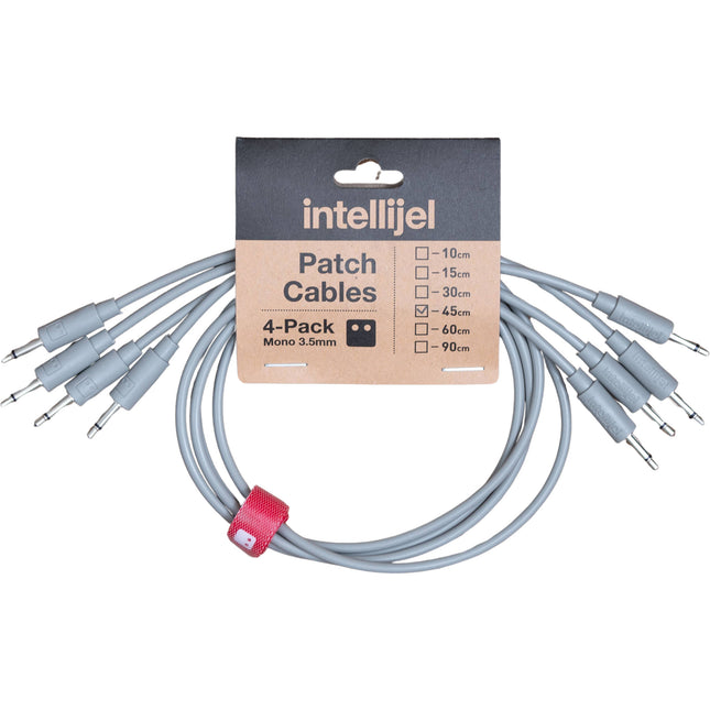 intellijel Cable Patch 3.5mm Gris 17.7 Pulgadas Juego de 4