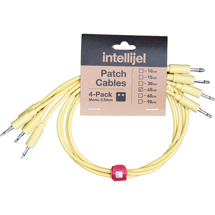 intellijel Cable Patch 3.5mm 17.7 pulgadas Amarillo Pack 4 Slim
