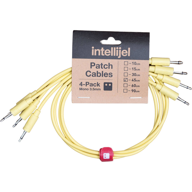 intellijel Cable Patch 3.5mm 17.7 pulgadas Amarillo Pack 4 Slim