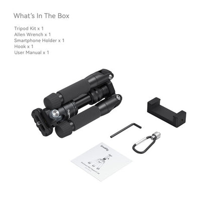 SmallRig VT-20 Trípode Mini de Aluminio con Cabezal Bola 13.2 lb 20.5 pulgadas