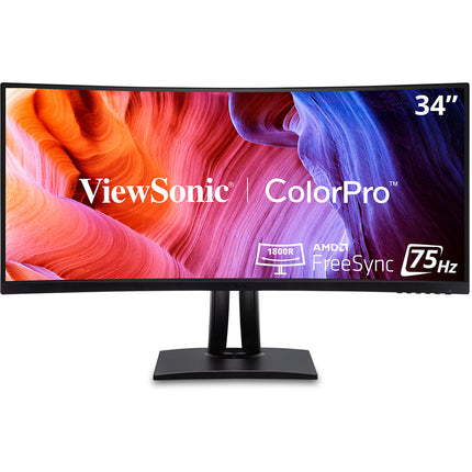 ViewSonic VP3456a Monitor Curvo Ultrapanorámico 34" UWQHD 3440x1440 75Hz USB-C HDMI
