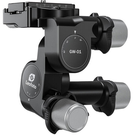 Leofoto GW-01 Cabezal Geared 3 Vías Capacidad 8 kg Rango 360° con Placa Quick Release