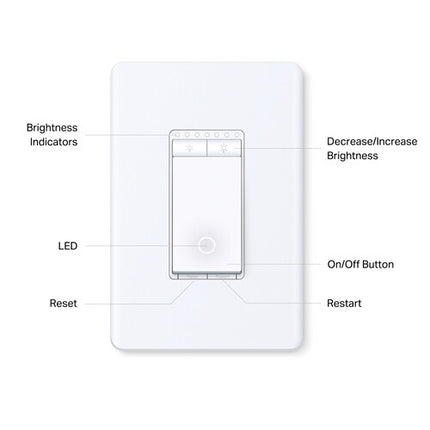TP-Link Tapo S505D Interruptor con Dimmer Wi-Fi Smart 2.4 GHz 3-Pack