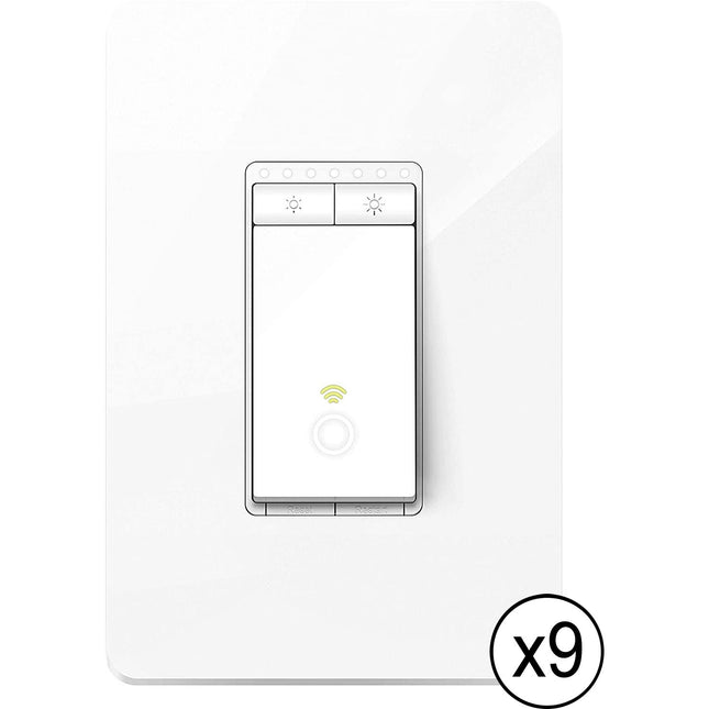 TP-Link HS220 Interruptor Inteligente Wi-Fi con Regulador 9 Unidades 2.4 GHz