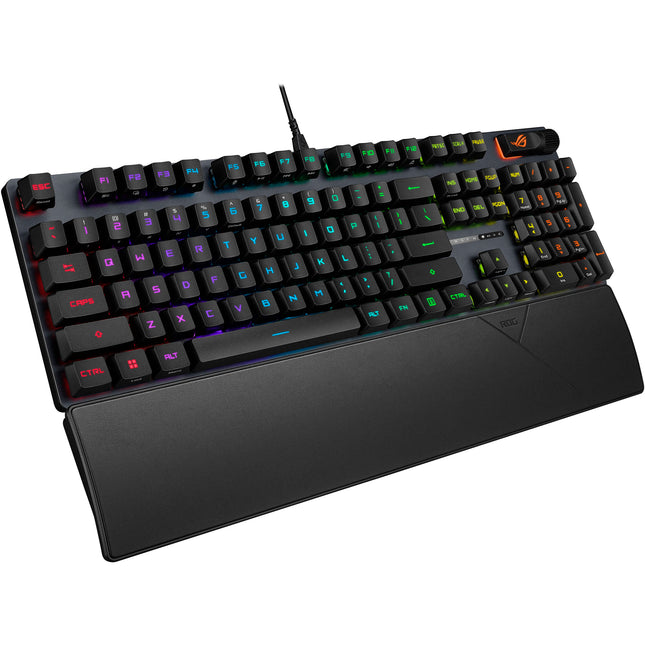 ASUS Republic of Gamers Strix Scope II Teclado Gaming Cableado RX Red Ergonomico con Reposamuñecas Desmontable
