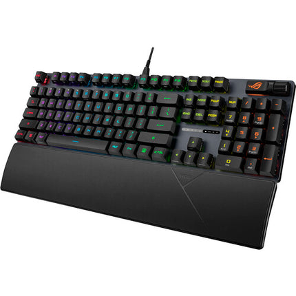 ASUS Republic of Gamers Strix Scope II Teclado Gaming Cableado RX Red Ergonomico con Reposamuñecas Desmontable